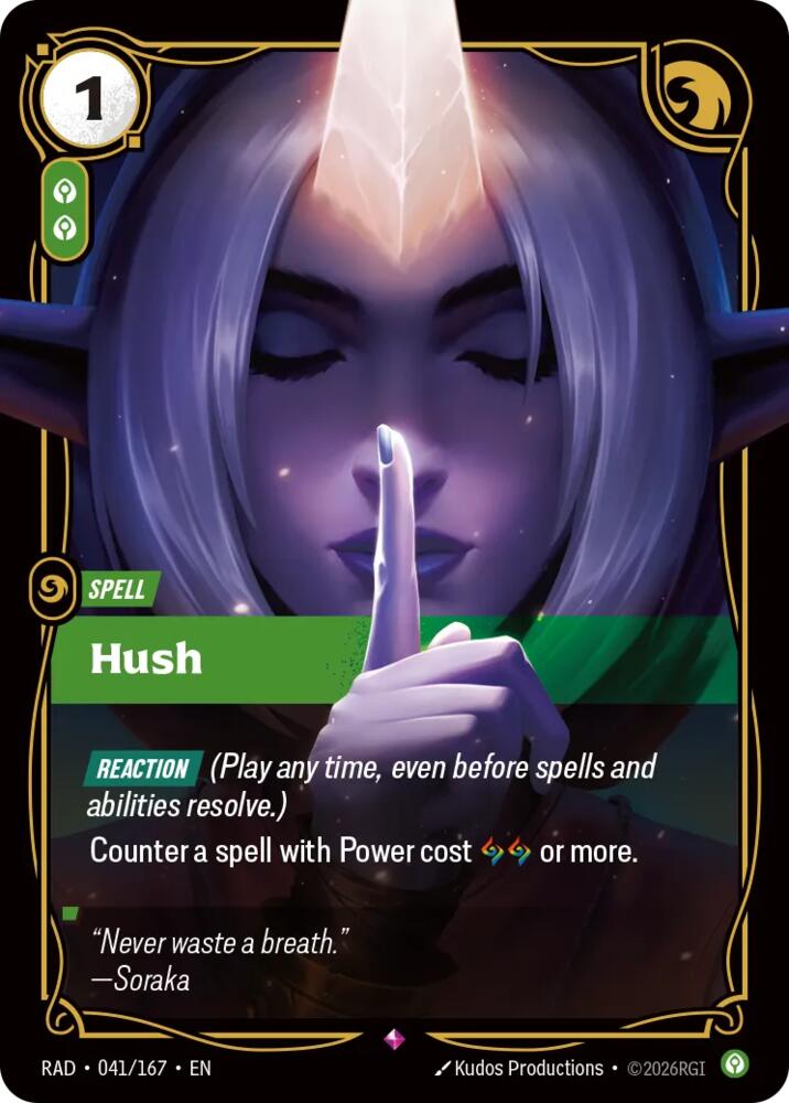 Hush · RAD 041