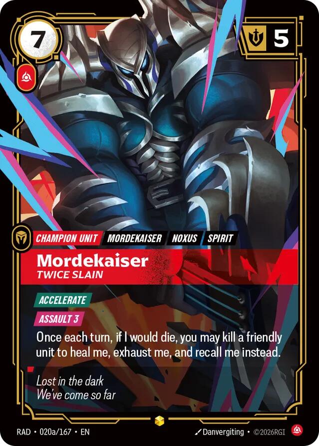 Mordekaiser, Twice Slain (Alternate Art) · RAD 020a