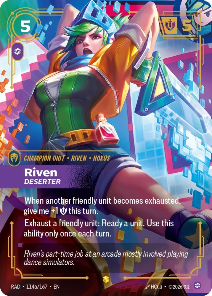 Riven, Deserter (Alternate Art) · RAD 114a