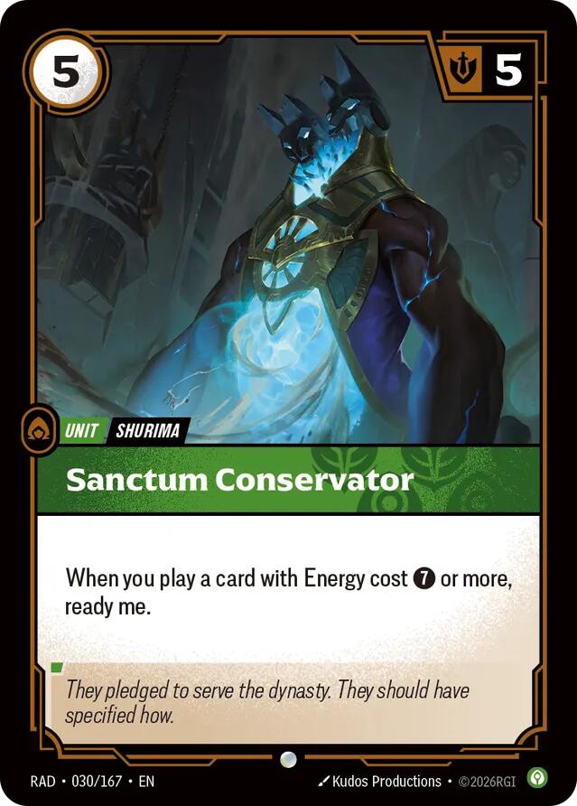 Sanctum Conservator · RAD 030