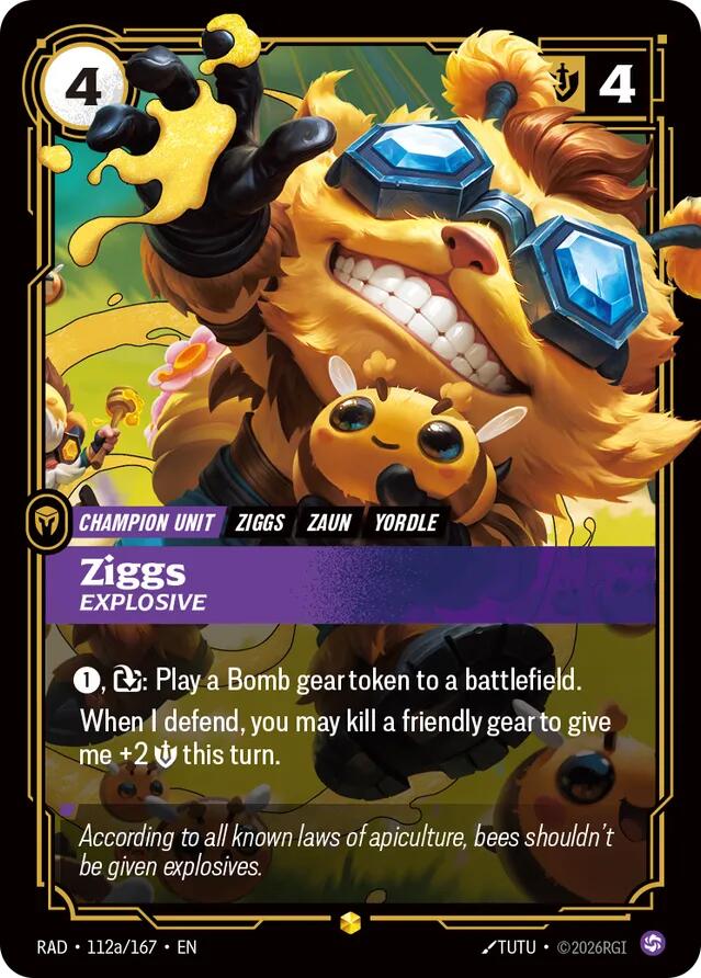 Ziggs, Explosive (Alternate Art) · RAD 112a