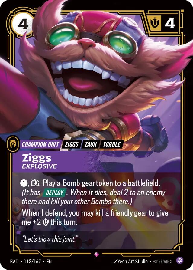 Ziggs, Explosive · RAD 112
