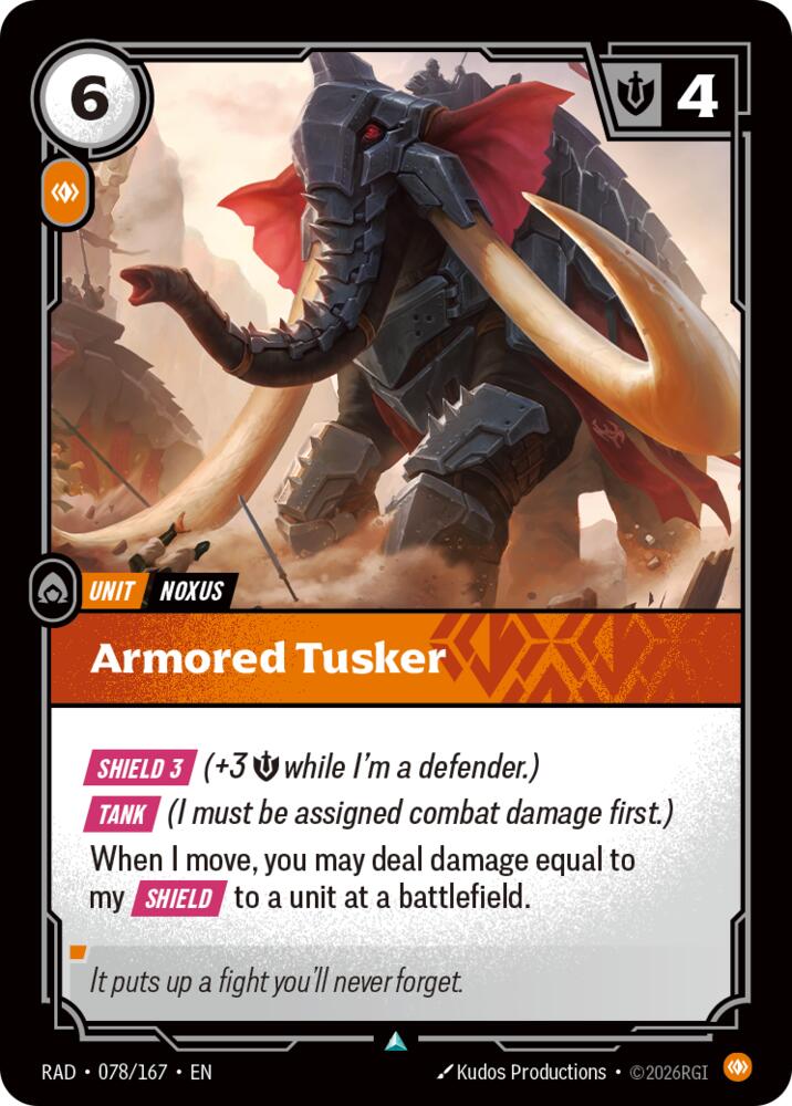 Armored Tusker · RAD 078