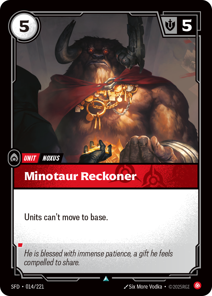Minotaur Reckoner · SFD 014
