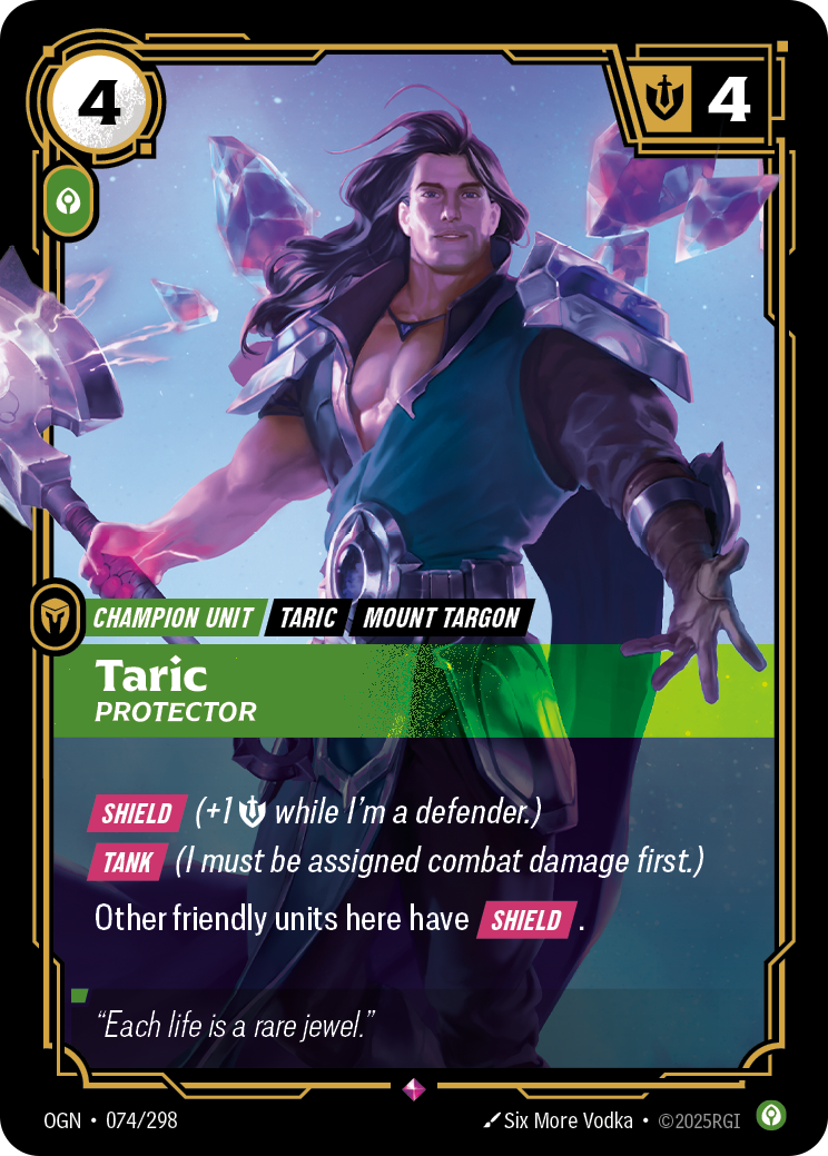 Taric, Protector · OGN 074