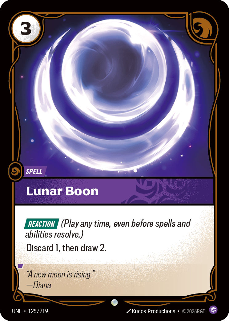 Lunar Boon · UNL 125