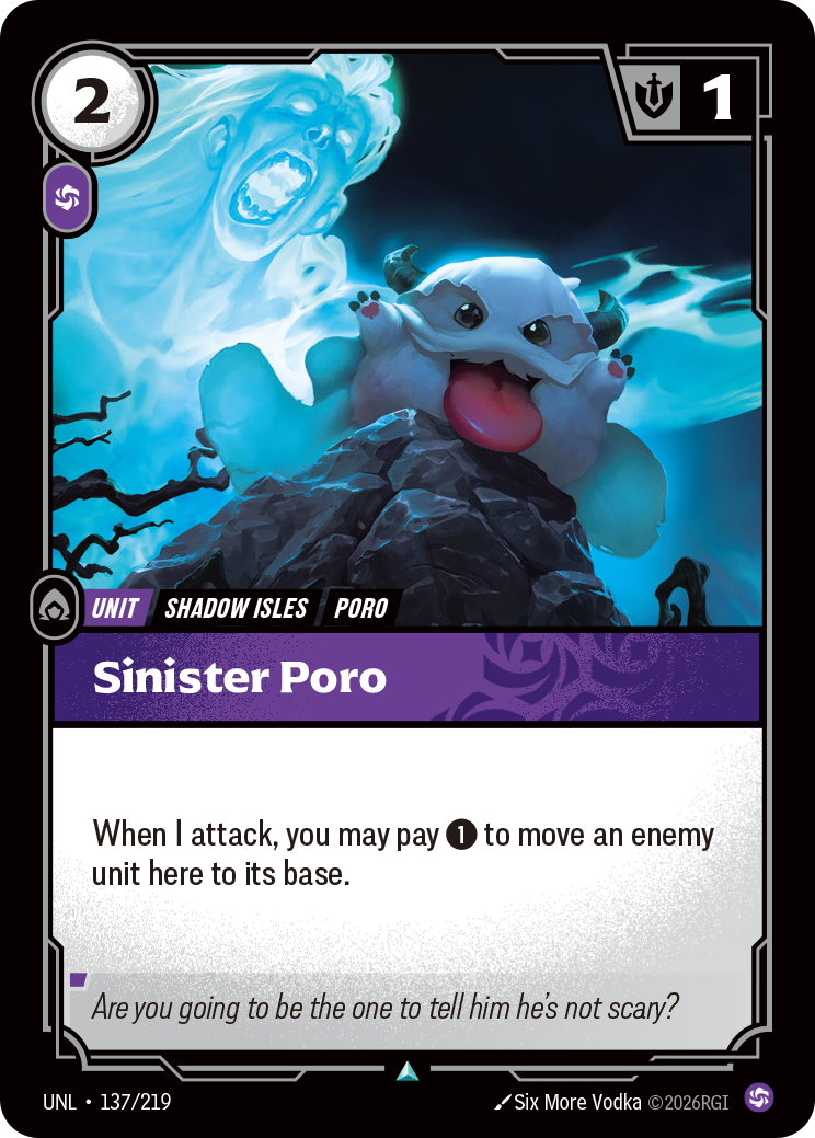Sinister Poro · UNL 137