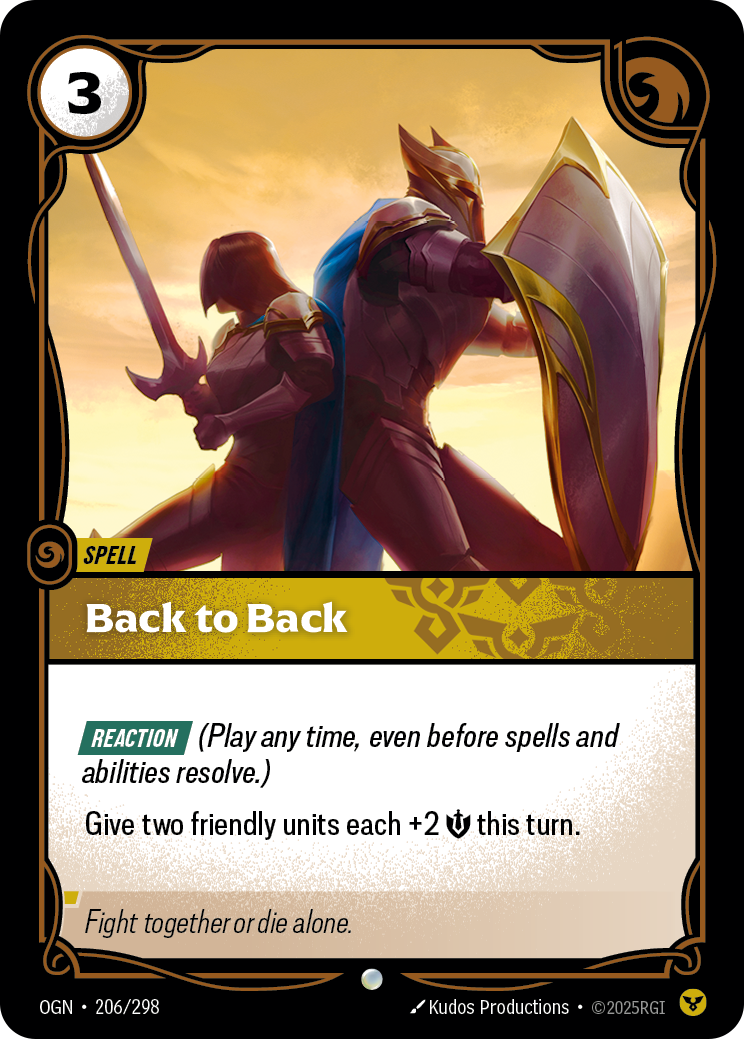 Back to Back · OGN 206