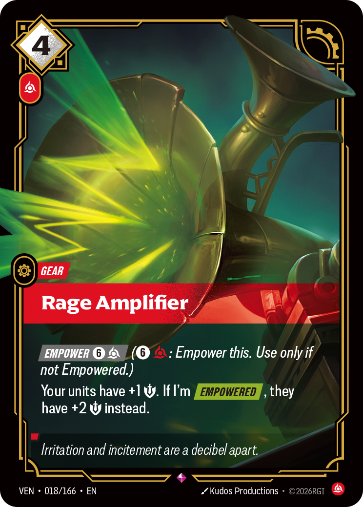 Rage Amplifier · VEN 018