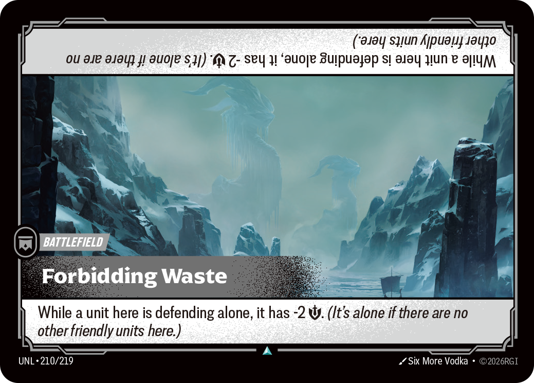 Forbidding Waste · UNL 210