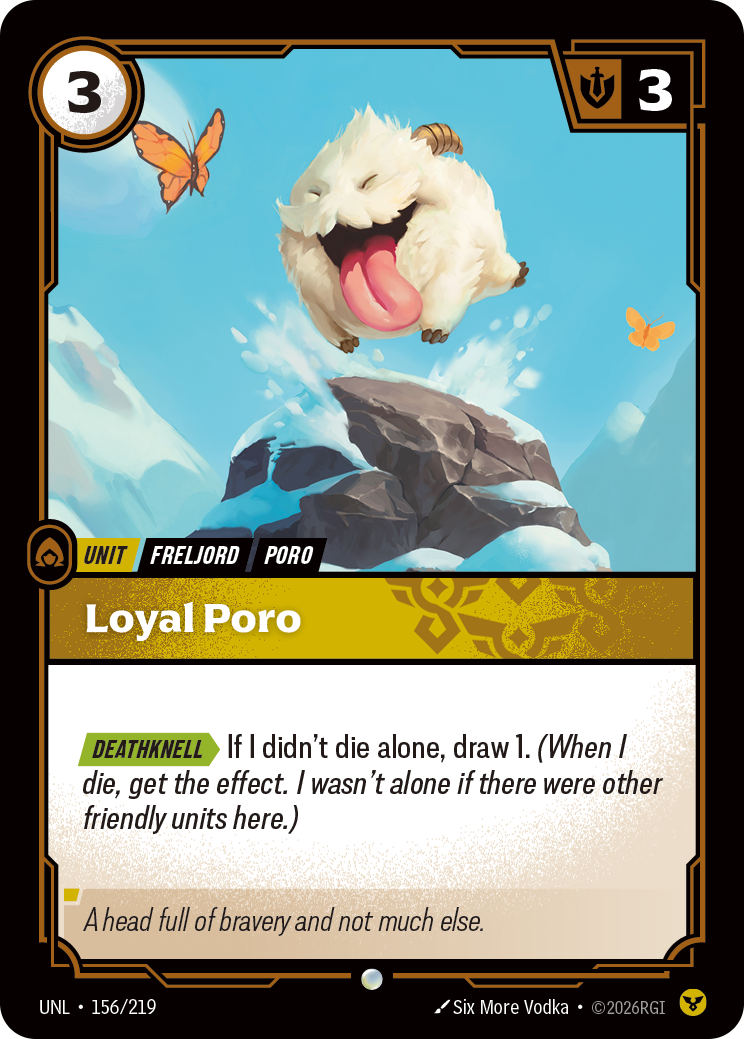 Loyal Poro · UNL 156