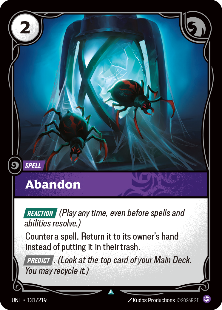Abandon · UNL 131