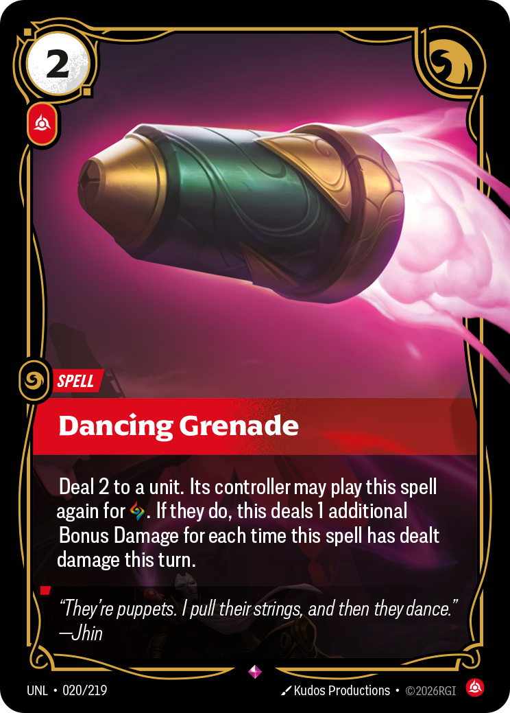Dancing Grenade · UNL 020