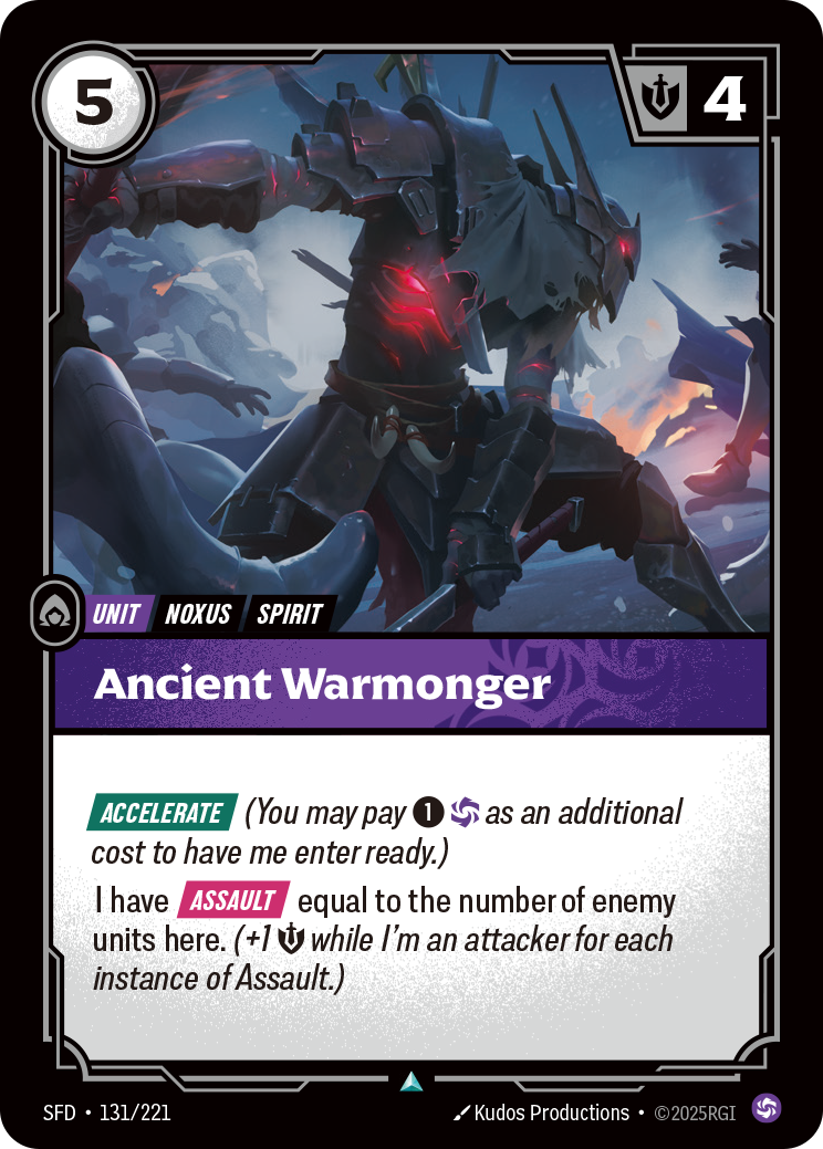 Ancient Warmonger · SFD 131
