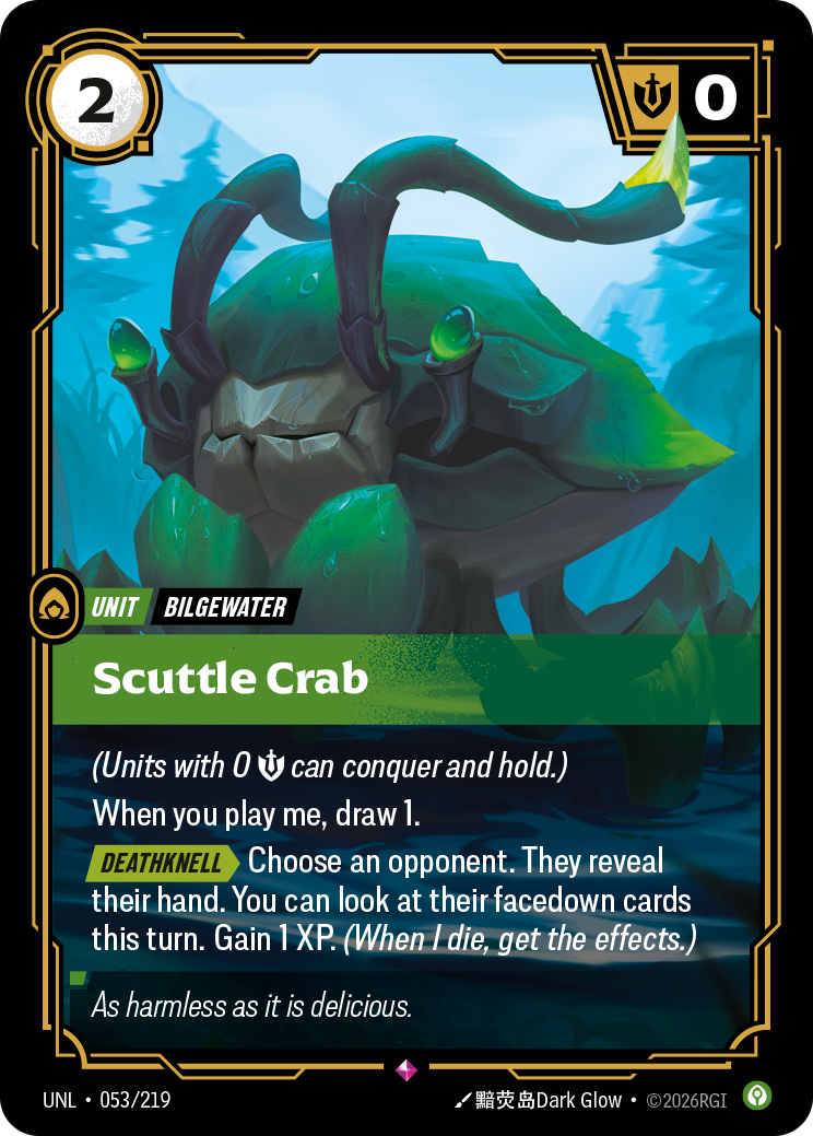 Scuttle Crab · UNL 053