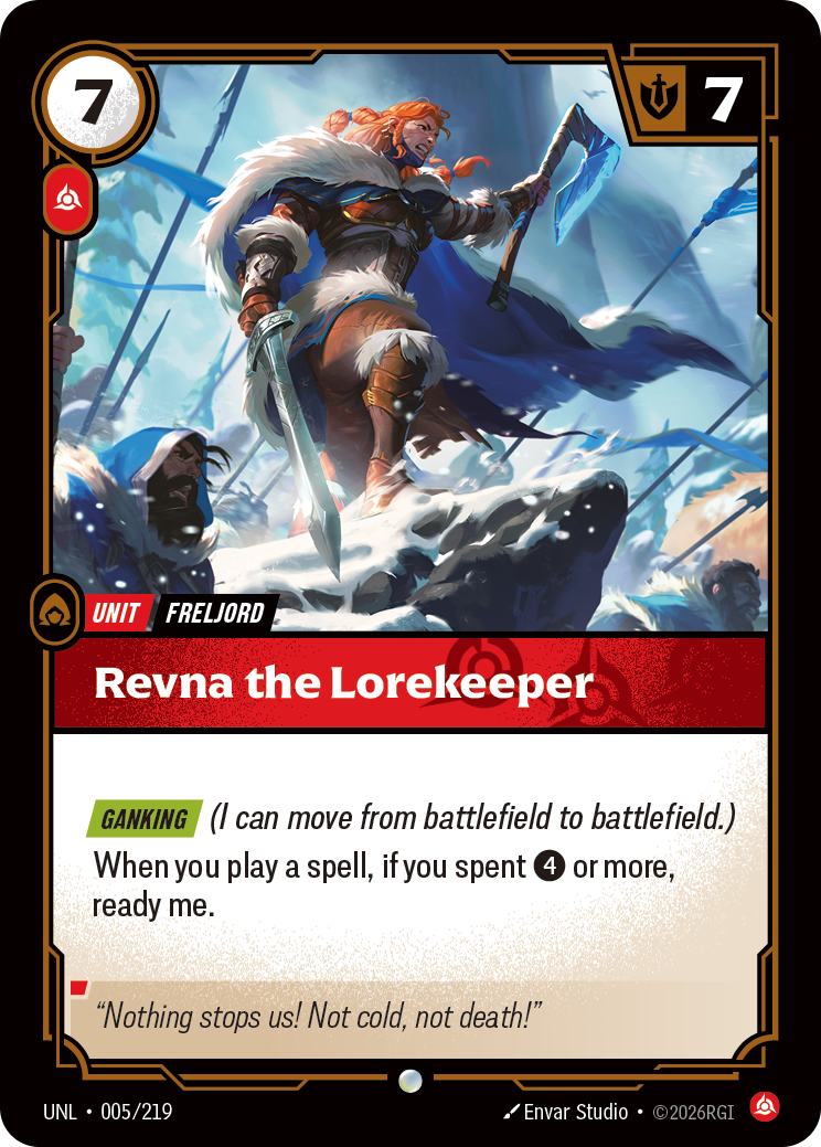 Revna the Lorekeeper · UNL 005