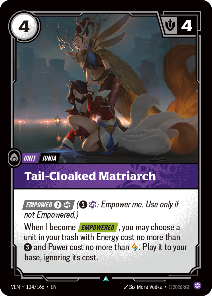 Tail-Cloaked Matriarch · VEN 104