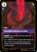 Heedless Resurrection · UNL 142