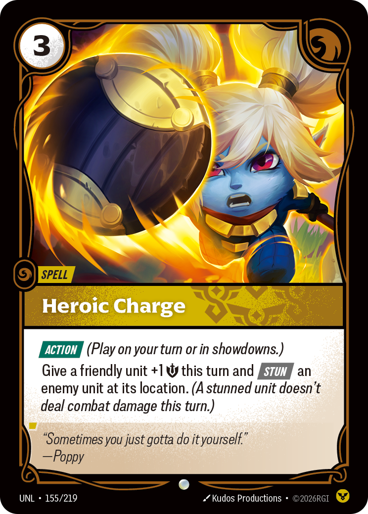 Heroic Charge · UNL 155