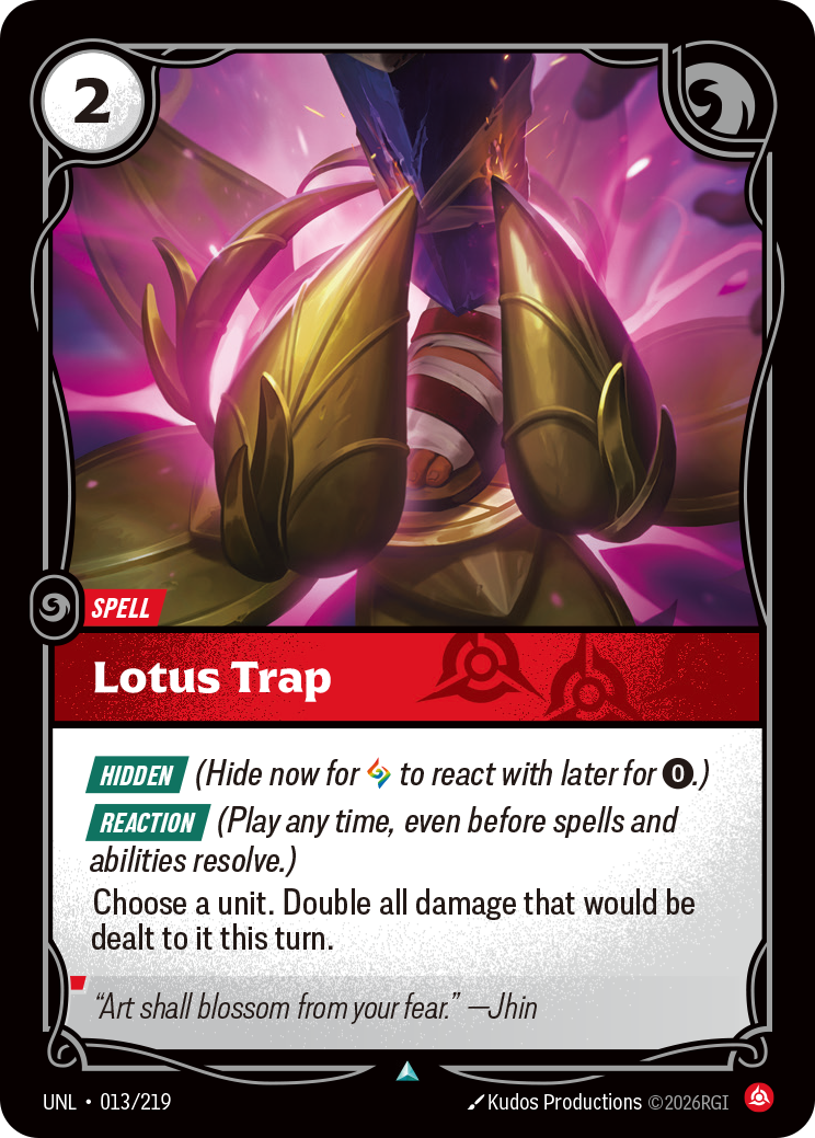 Lotus Trap · UNL 013