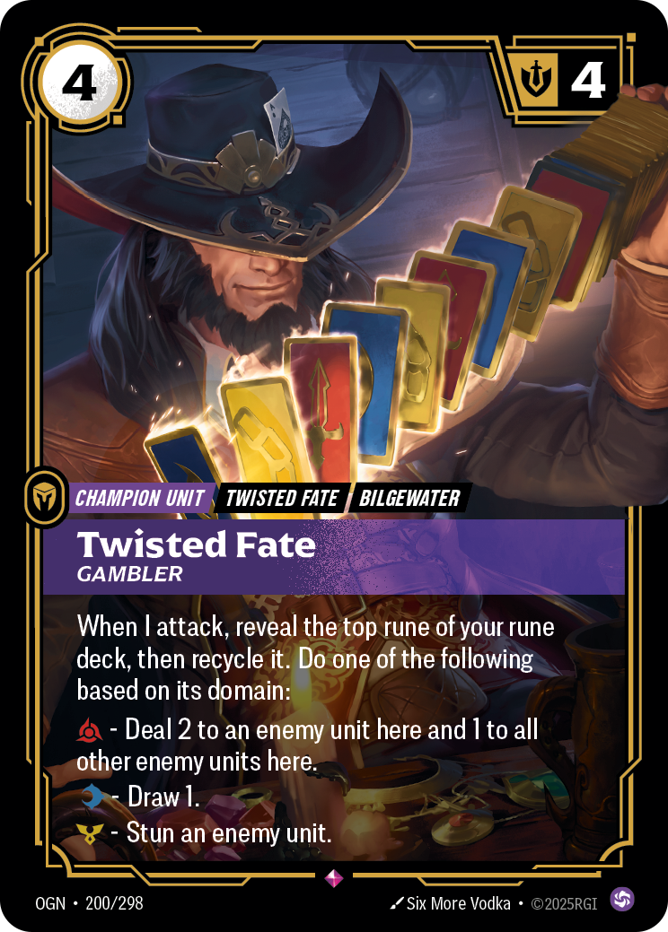 Twisted Fate, Gambler · OGN 200