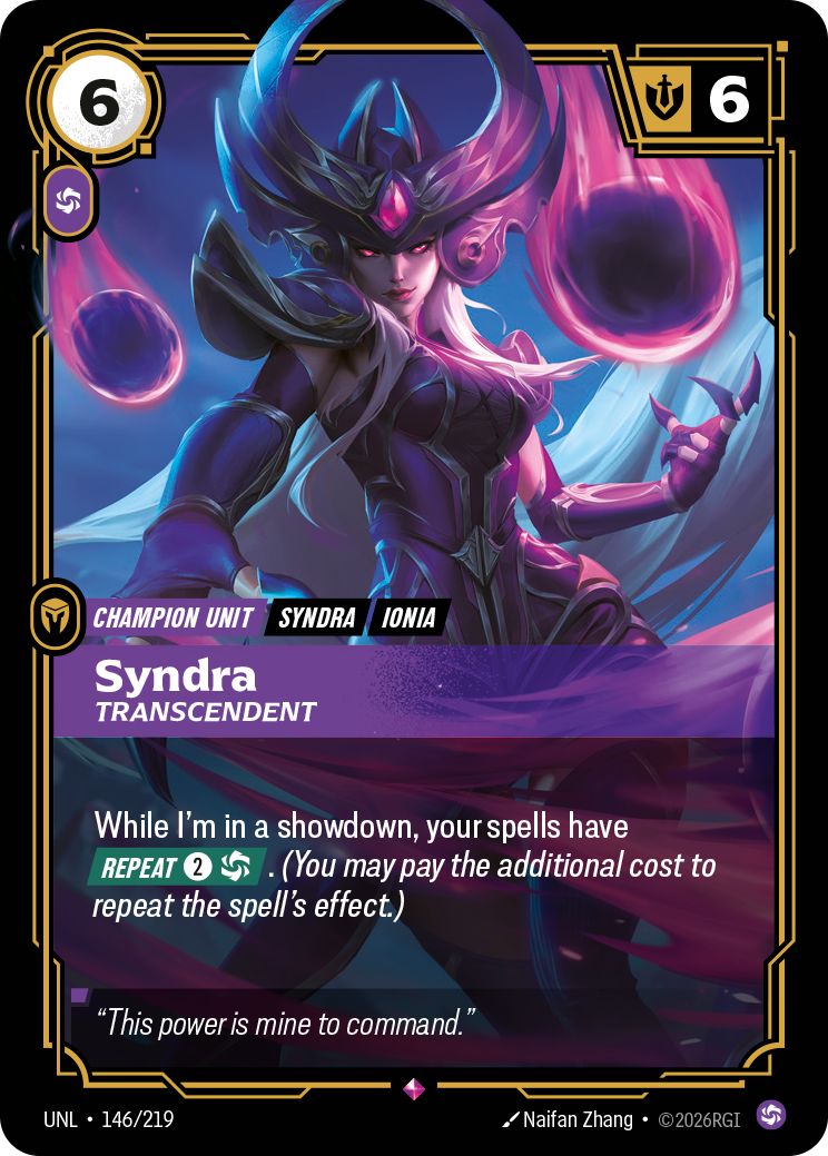 Syndra, Transcendent · UNL 146