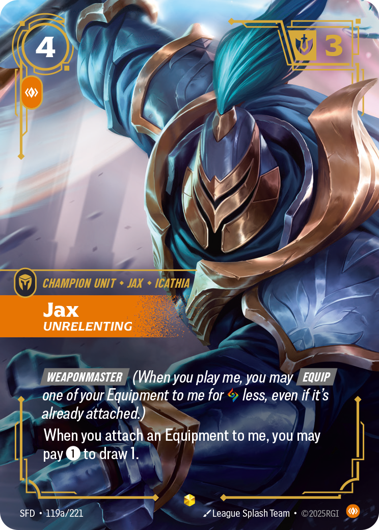 Jax, Unrelenting (Alternate Art) · SFD 119a