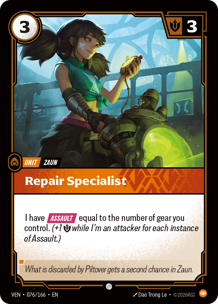 Repair Specialist · VEN 076