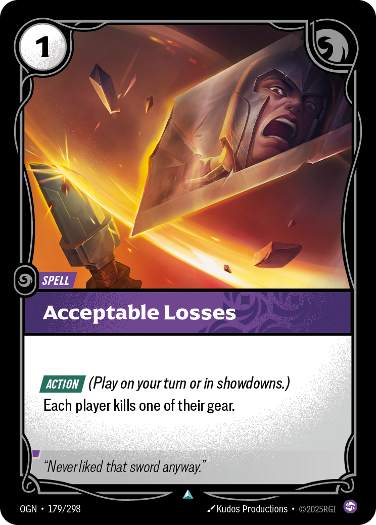 Acceptable Losses · OGN 179
