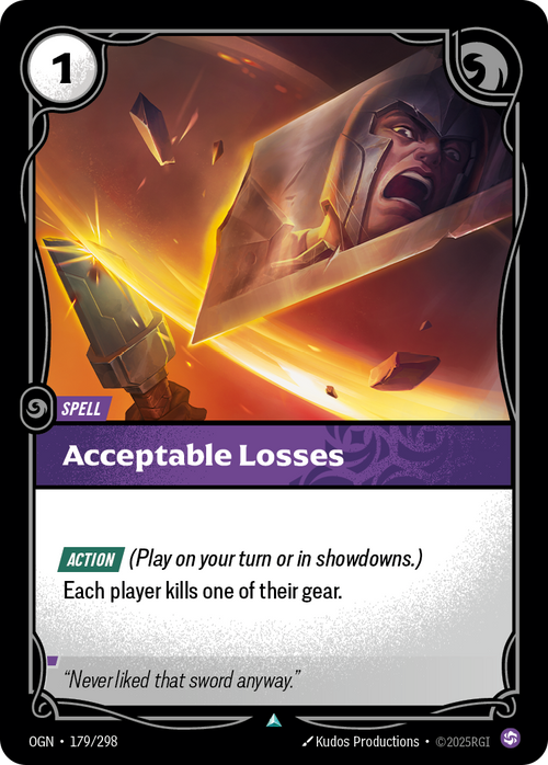 Acceptable Losses · OGN 179