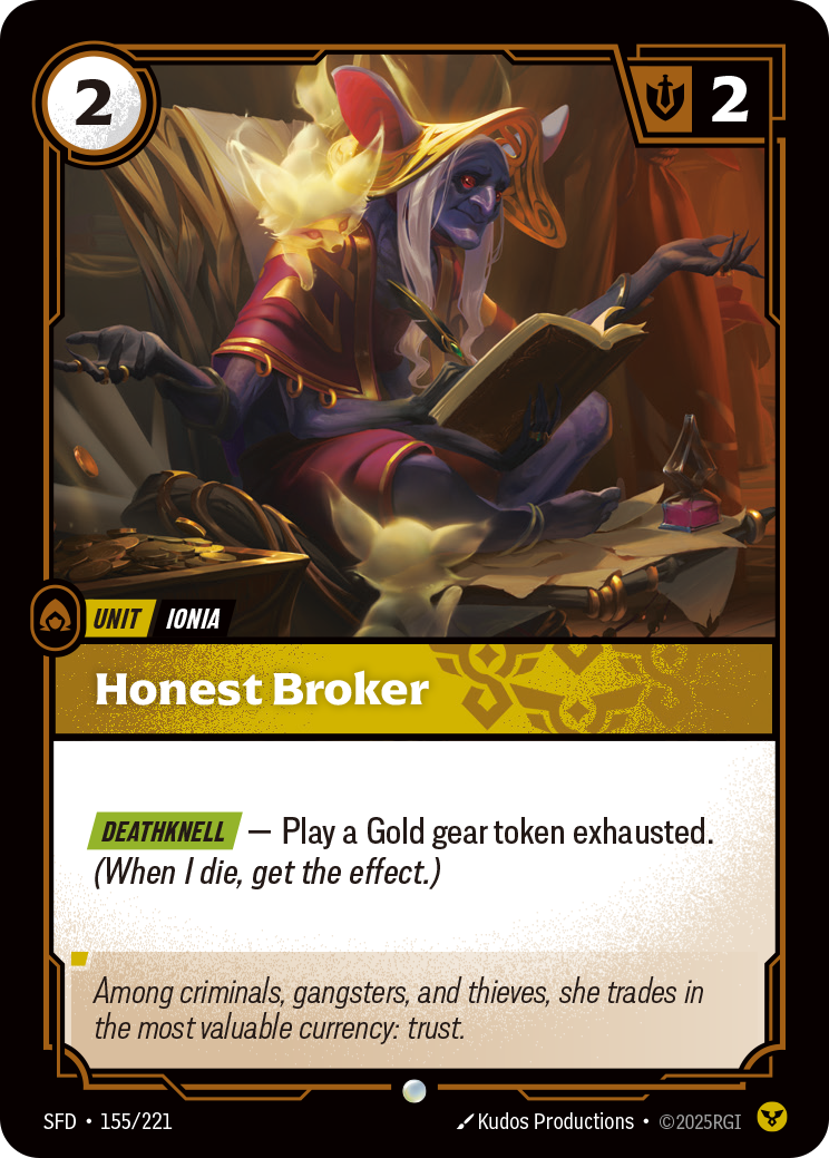 Honest Broker · SFD 155