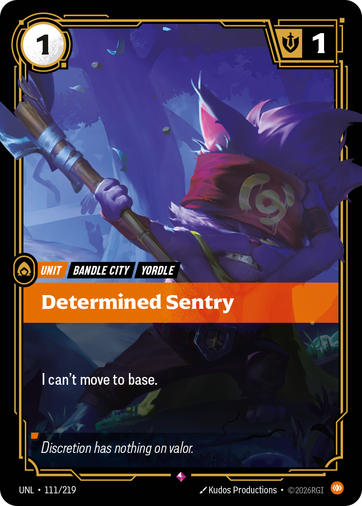 Determined Sentry · UNL 111