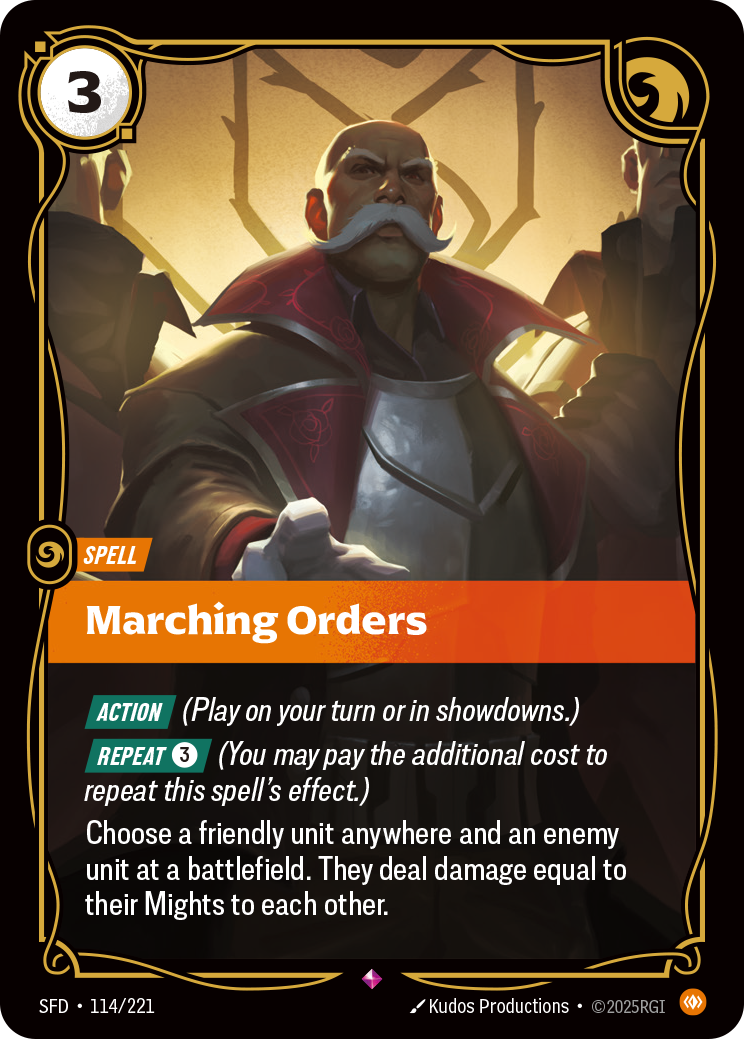Marching Orders · SFD 114