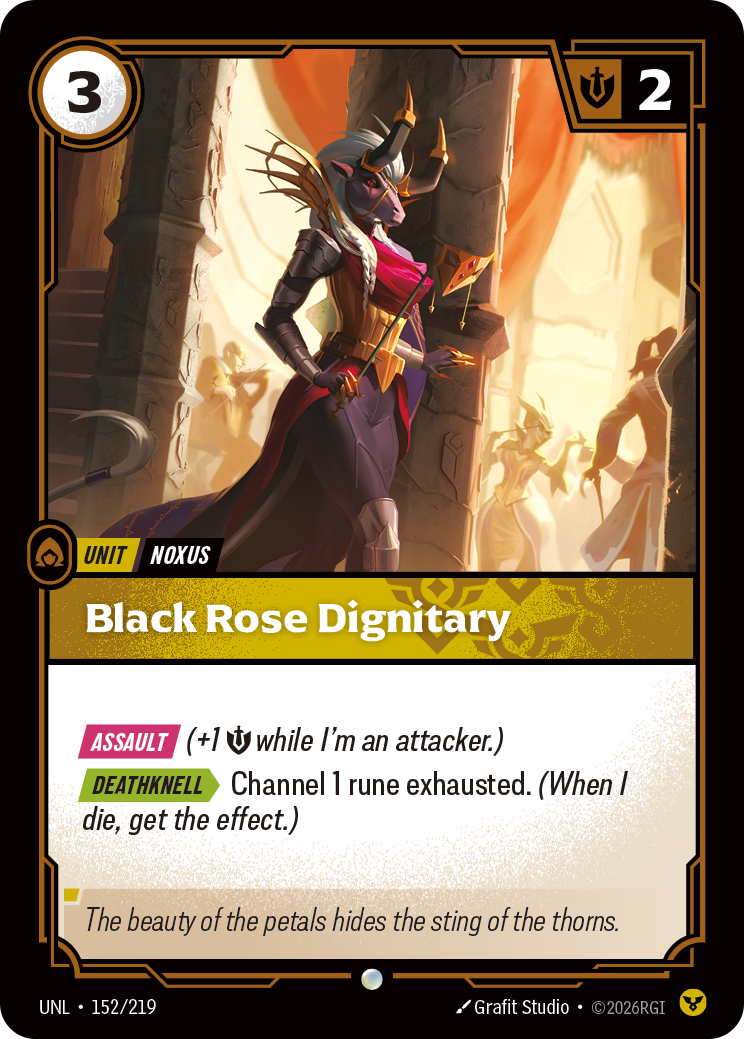 Black Rose Dignitary · UNL 152
