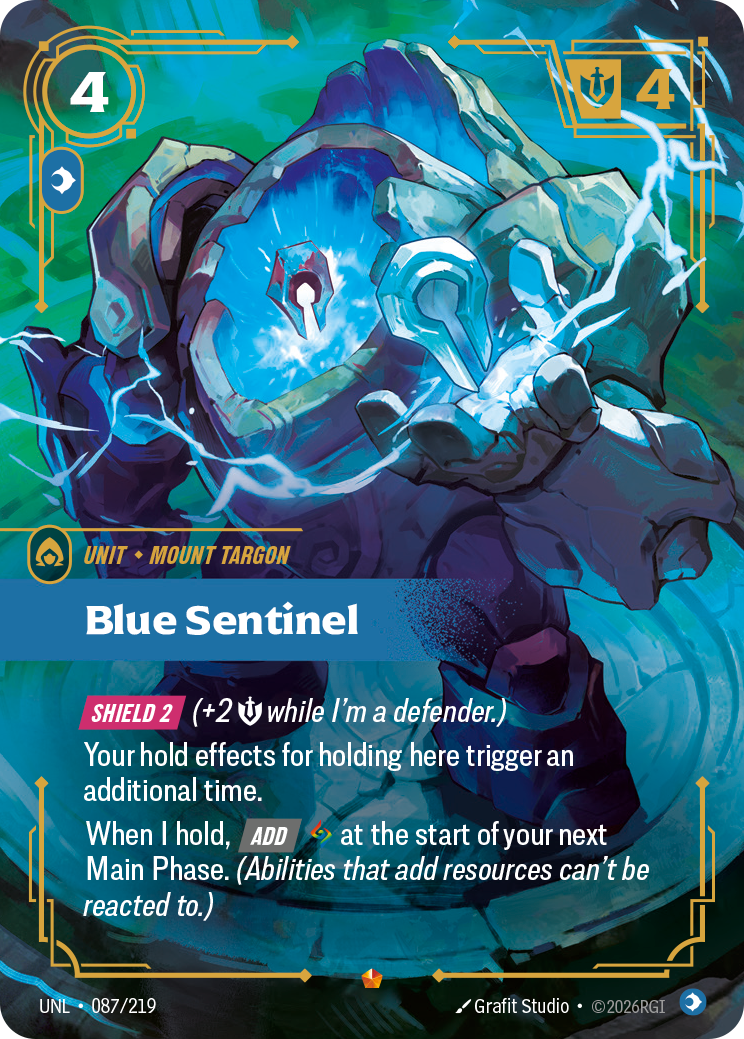 Blue Sentinel · UNL 087