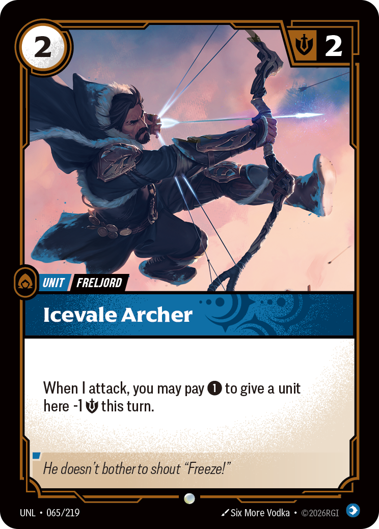 Icevale Archer · UNL 065