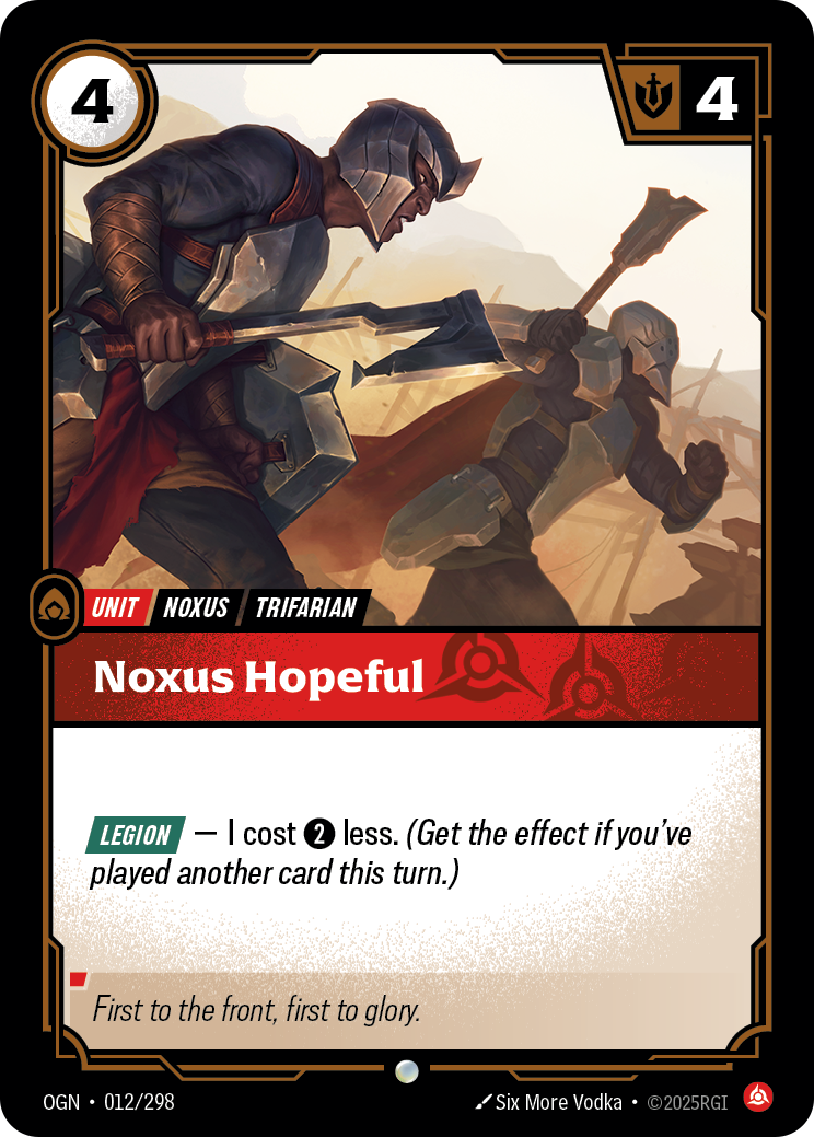Noxus Hopeful · OGN 012
