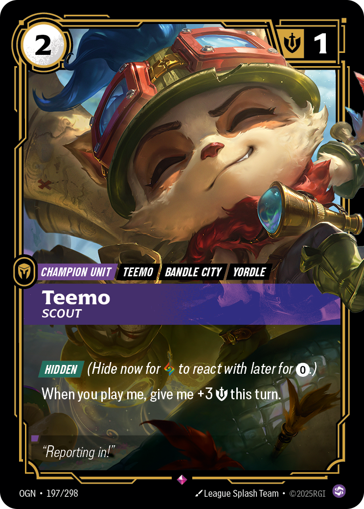 Teemo, Scout · OGN 197