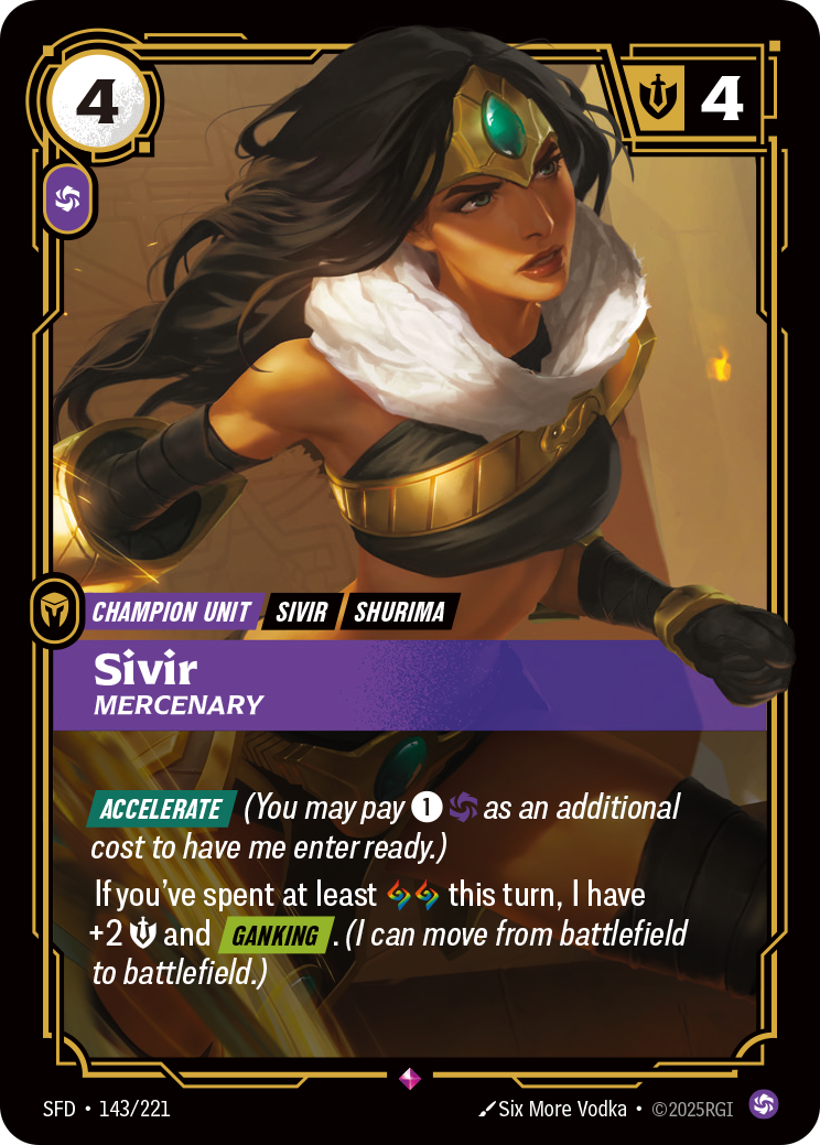 Sivir, Mercenary · SFD 143