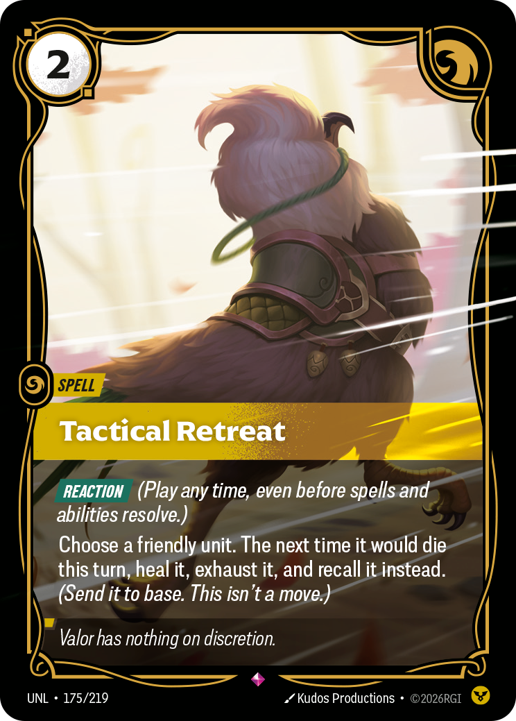 Tactical Retreat · UNL 175