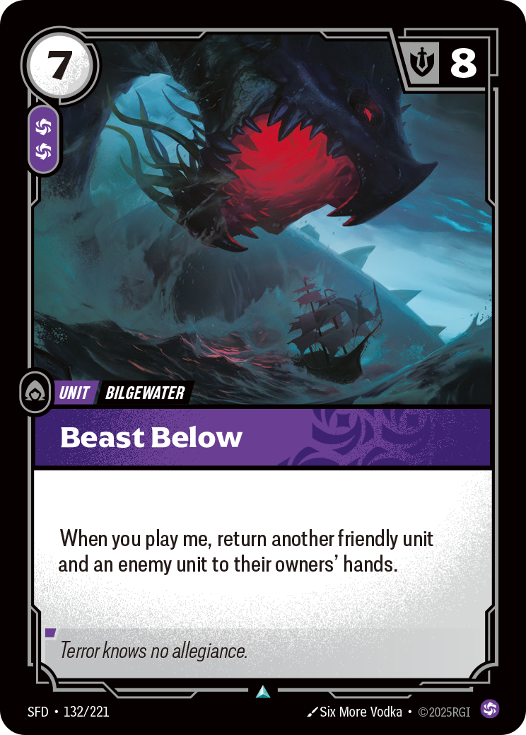 Beast Below · SFD 132