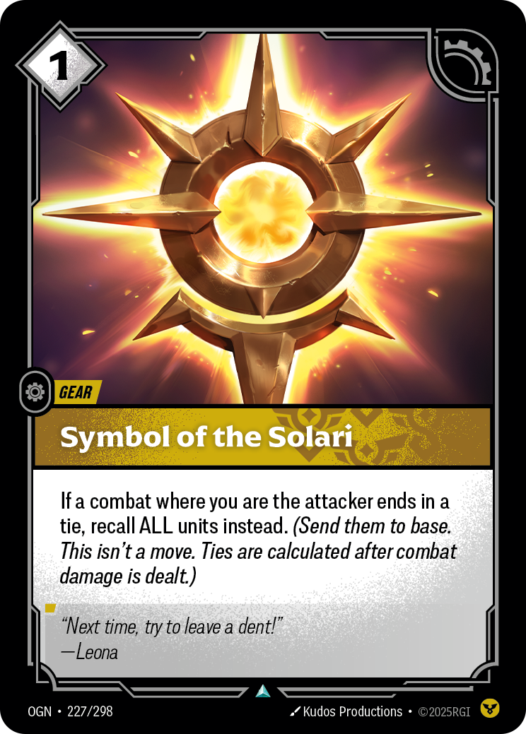 Symbol of the Solari · OGN 227