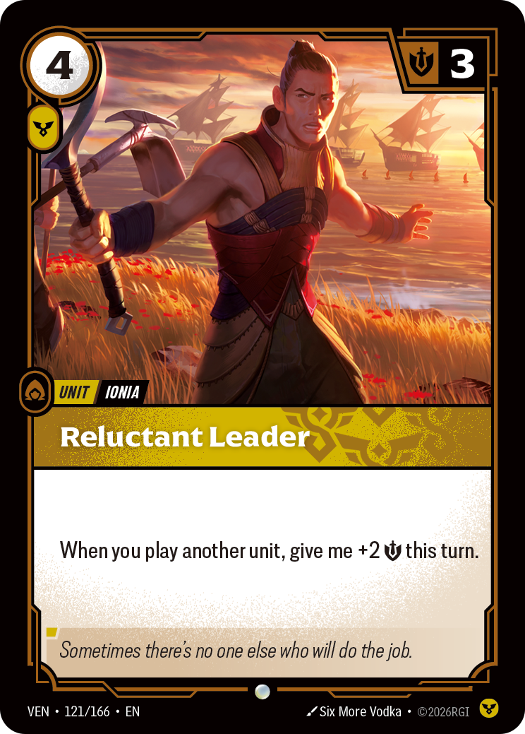 Reluctant Leader · VEN 121