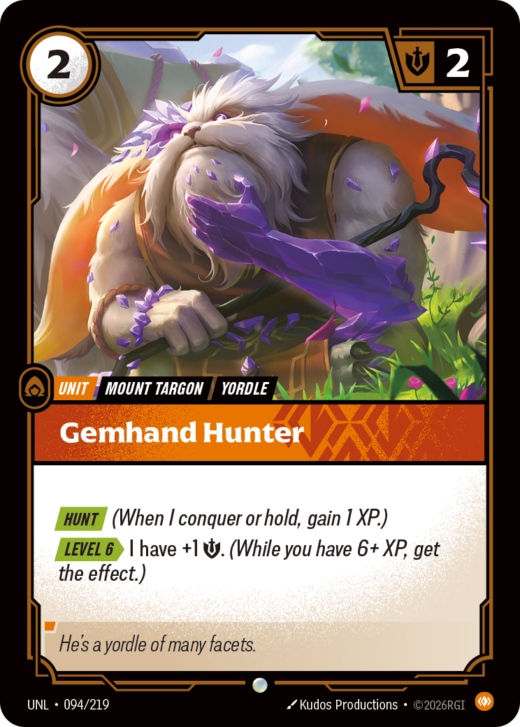Gemhand Hunter · UNL 094