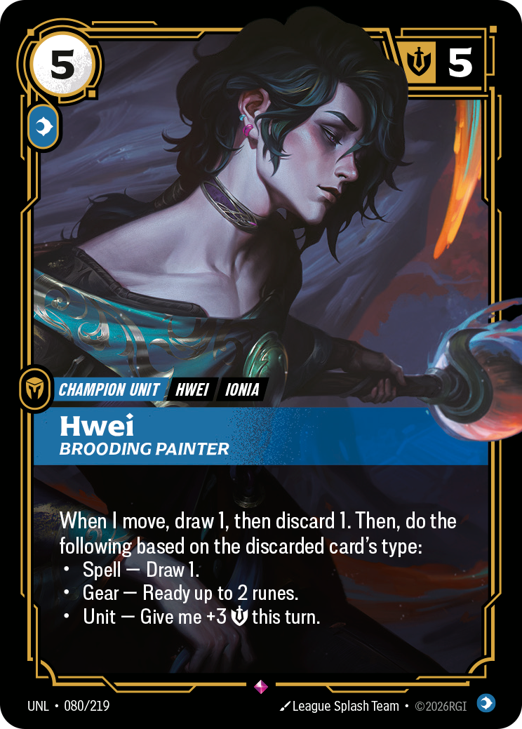 Hwei, Brooding Painter · UNL 080
