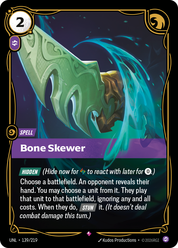 Bone Skewer · UNL 139