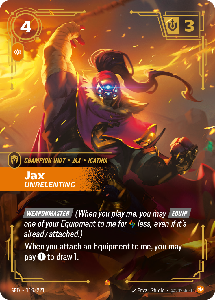 Jax, Unrelenting · SFD 119