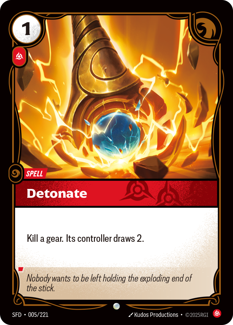Detonate · SFD 005