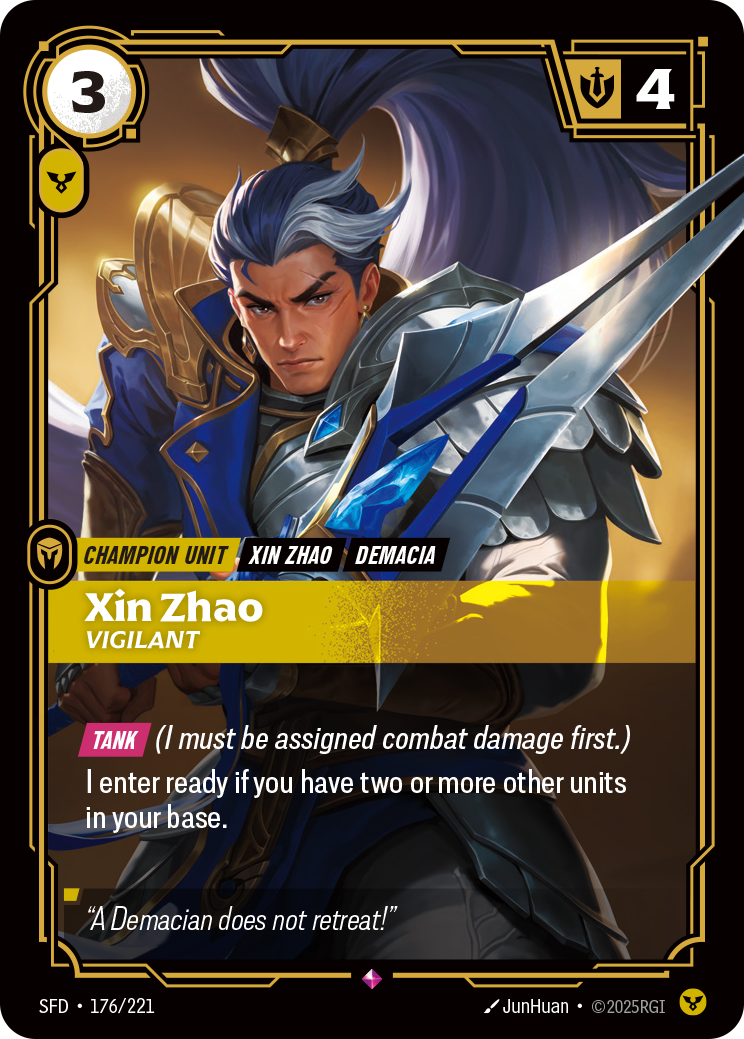 Xin Zhao, Vigilant · SFD 176