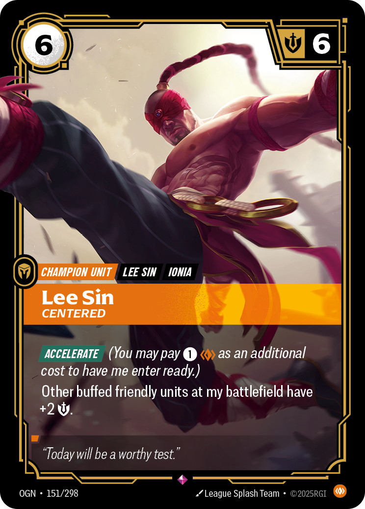 Lee Sin, Centered · OGN 151